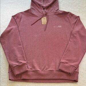 A.P.C. Hoodie in Bordeaux NWT